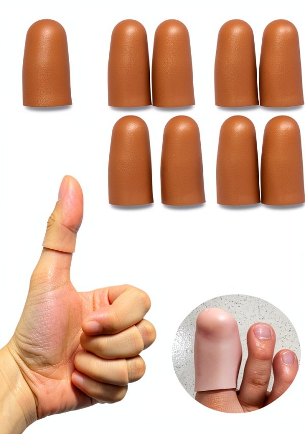 Gel Finger Protectors Silicone Finger Cots Nude Medium – Soft Comfort-0